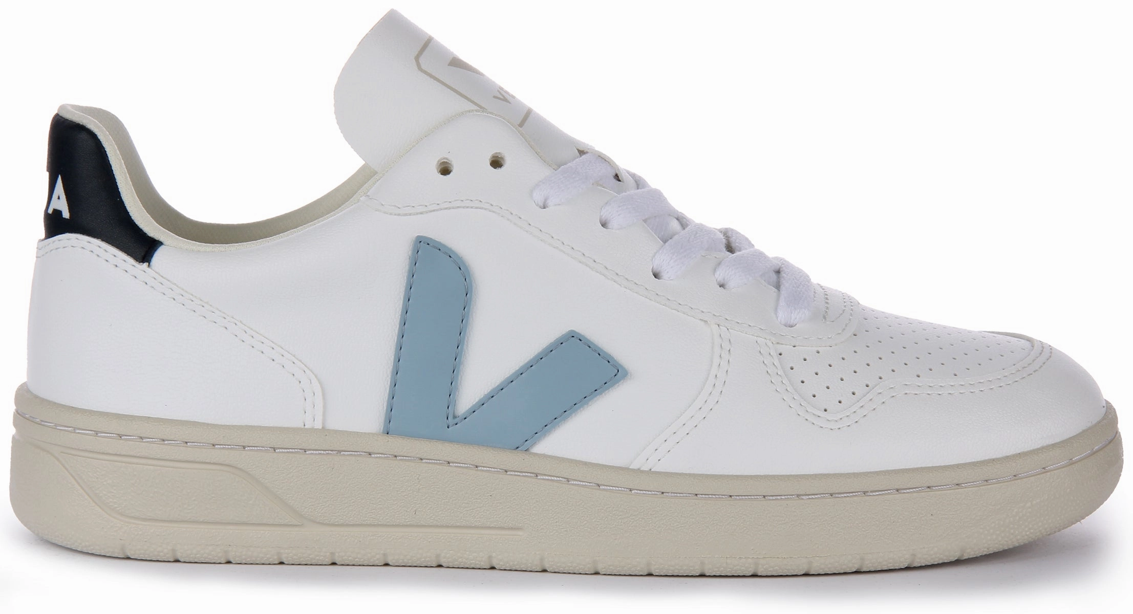Veja V 10 Cwl In White Blue For Men Motion Secure