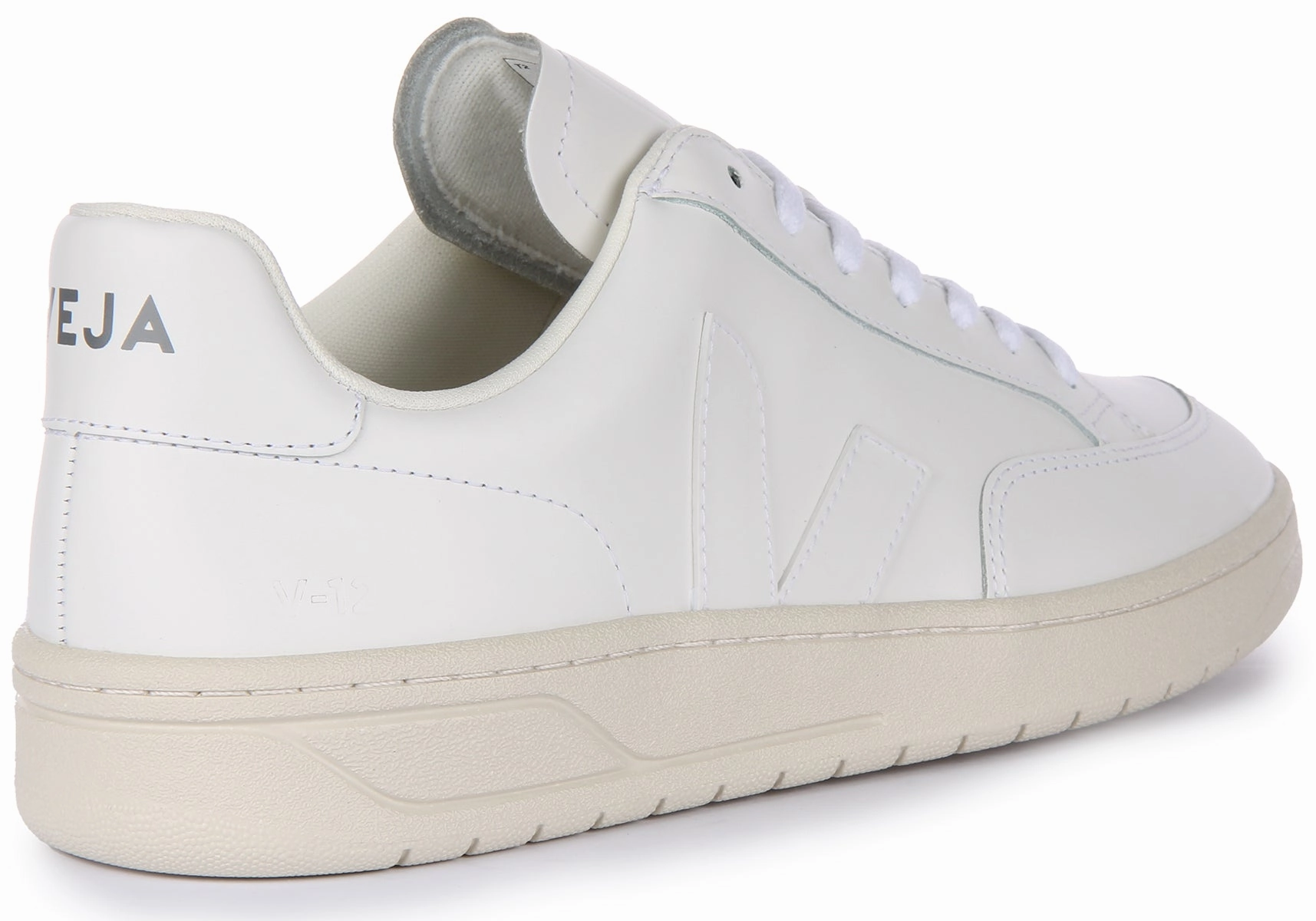 Veja V 12 Leather In White For Women Max Control