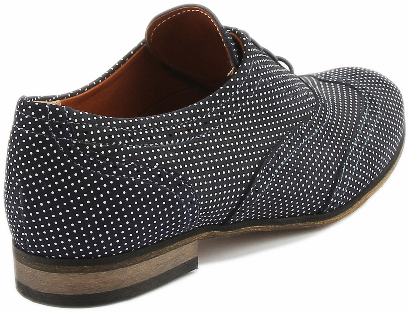 Velcro Closure JUSTINREESS ENGLAND Kalina In Navy Polka Dots For Women