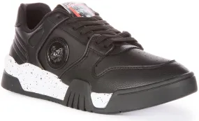 Supportive Build Soft Motion Just Cavalli Fondo Style In Black White For Men