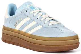 Focused Steps Joint Friendly Adidas Gazelle Bold W In Blue White For Women