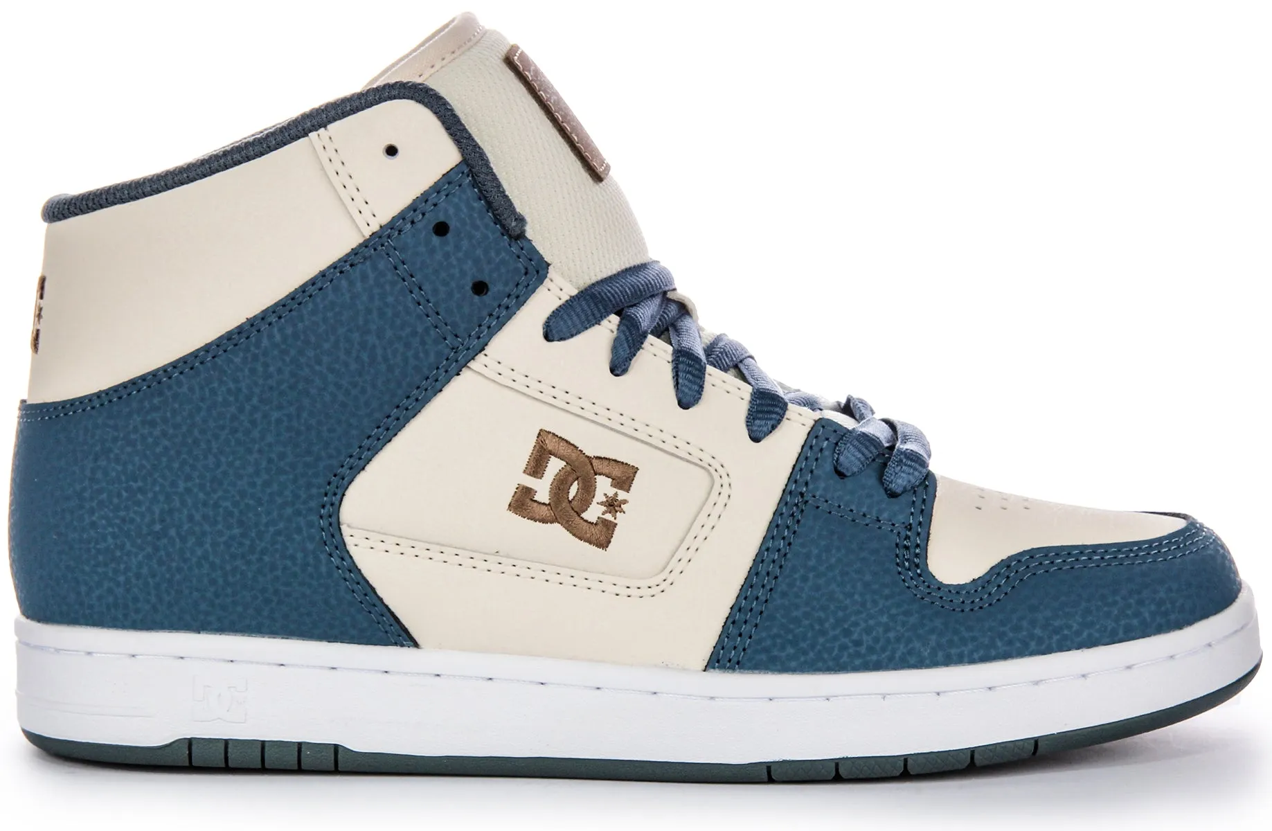 Vented Upper Dc Shoes Manteca 4 Hi In Blue Beige For Men