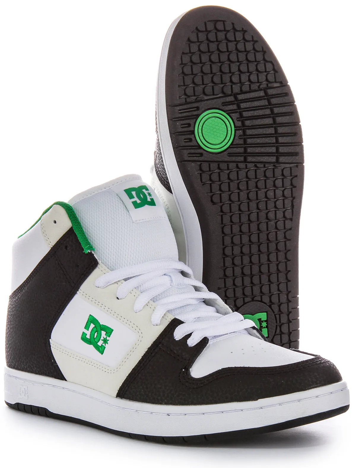 Ventilated Dc Shoes Manteca 4 Hi In Black White For Men