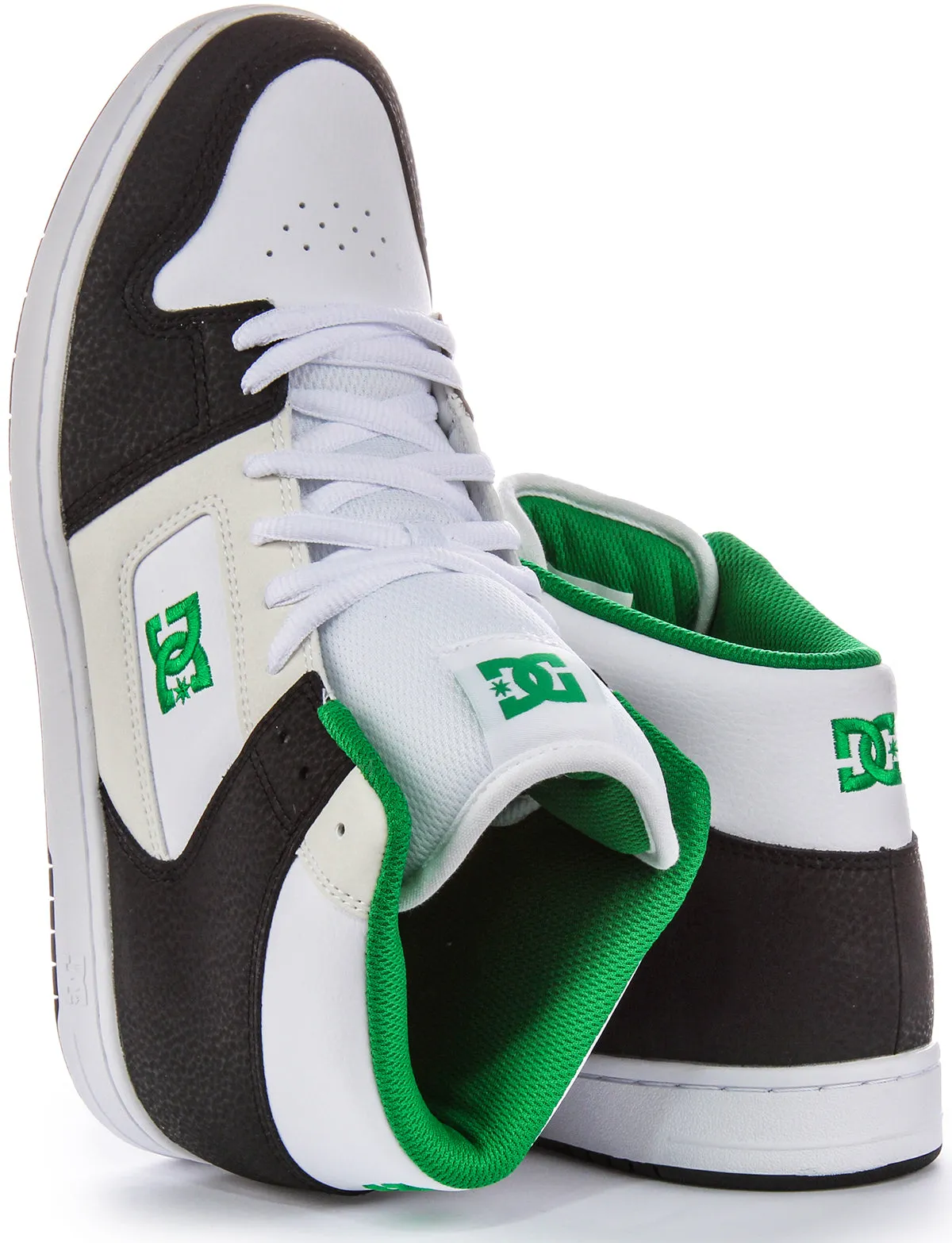 Ventilated Dc Shoes Manteca 4 Hi In Black White For Men