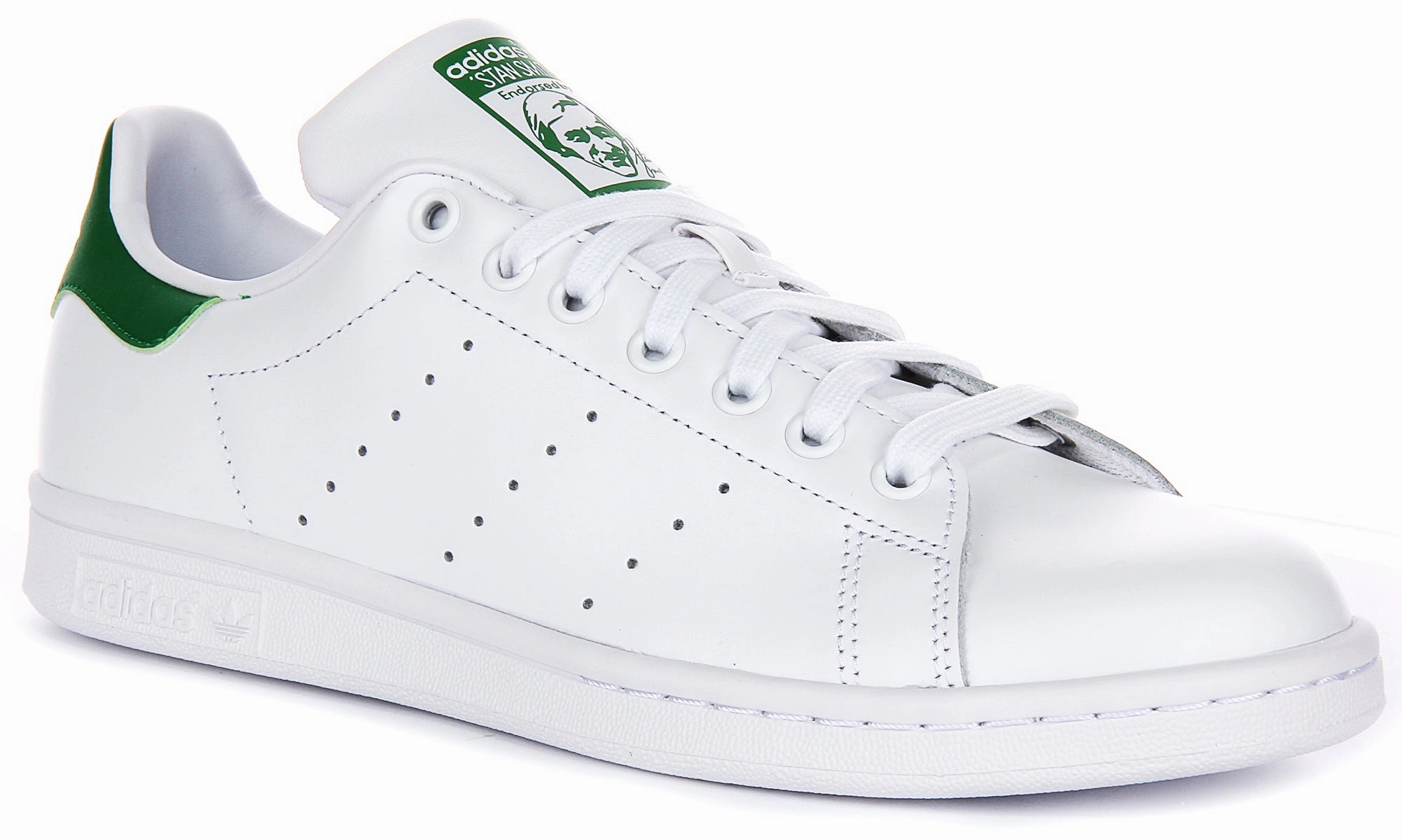 Adidas Stan Smith In White Green continuous - running shoes