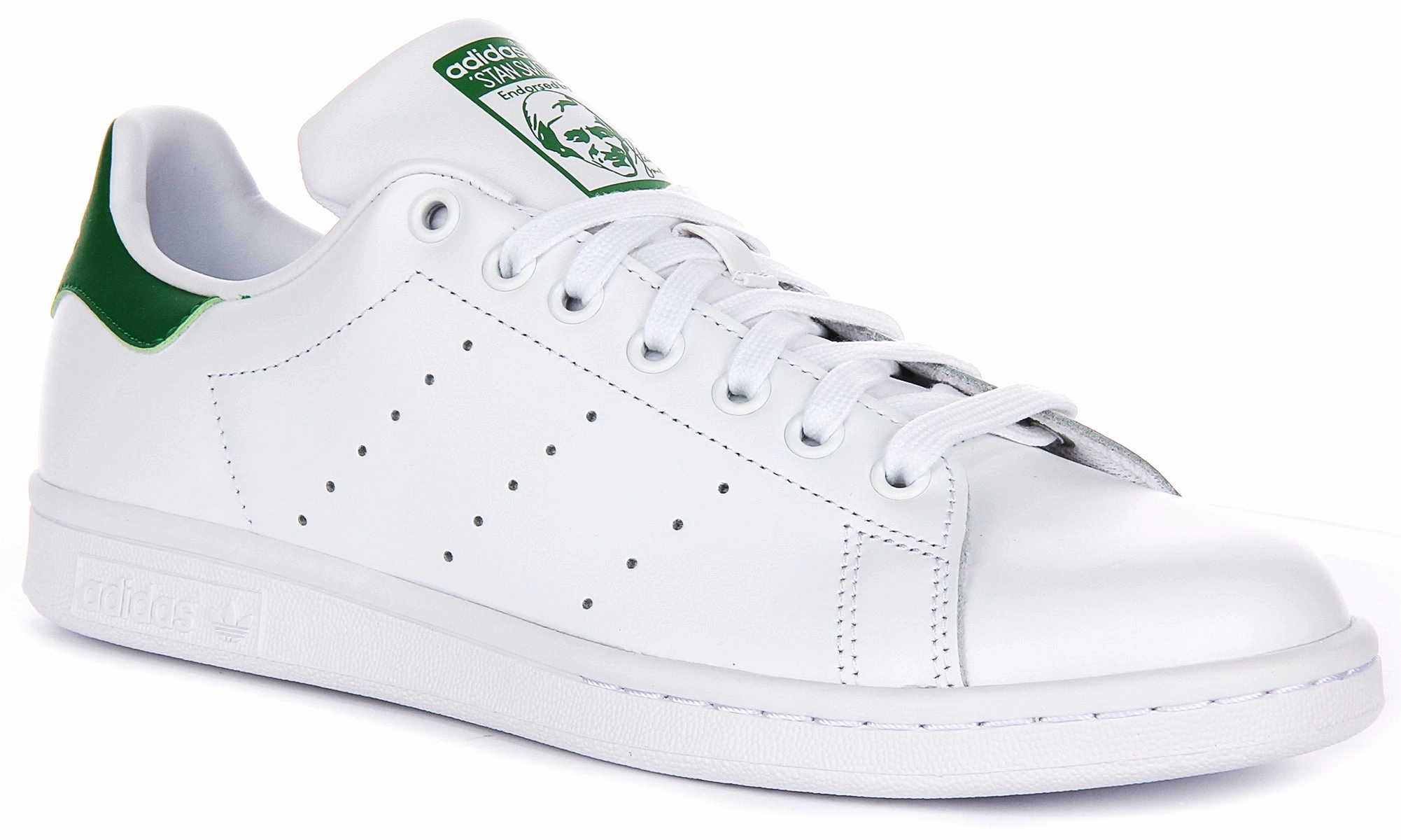 High Density Adidas Stan Smith In White Green