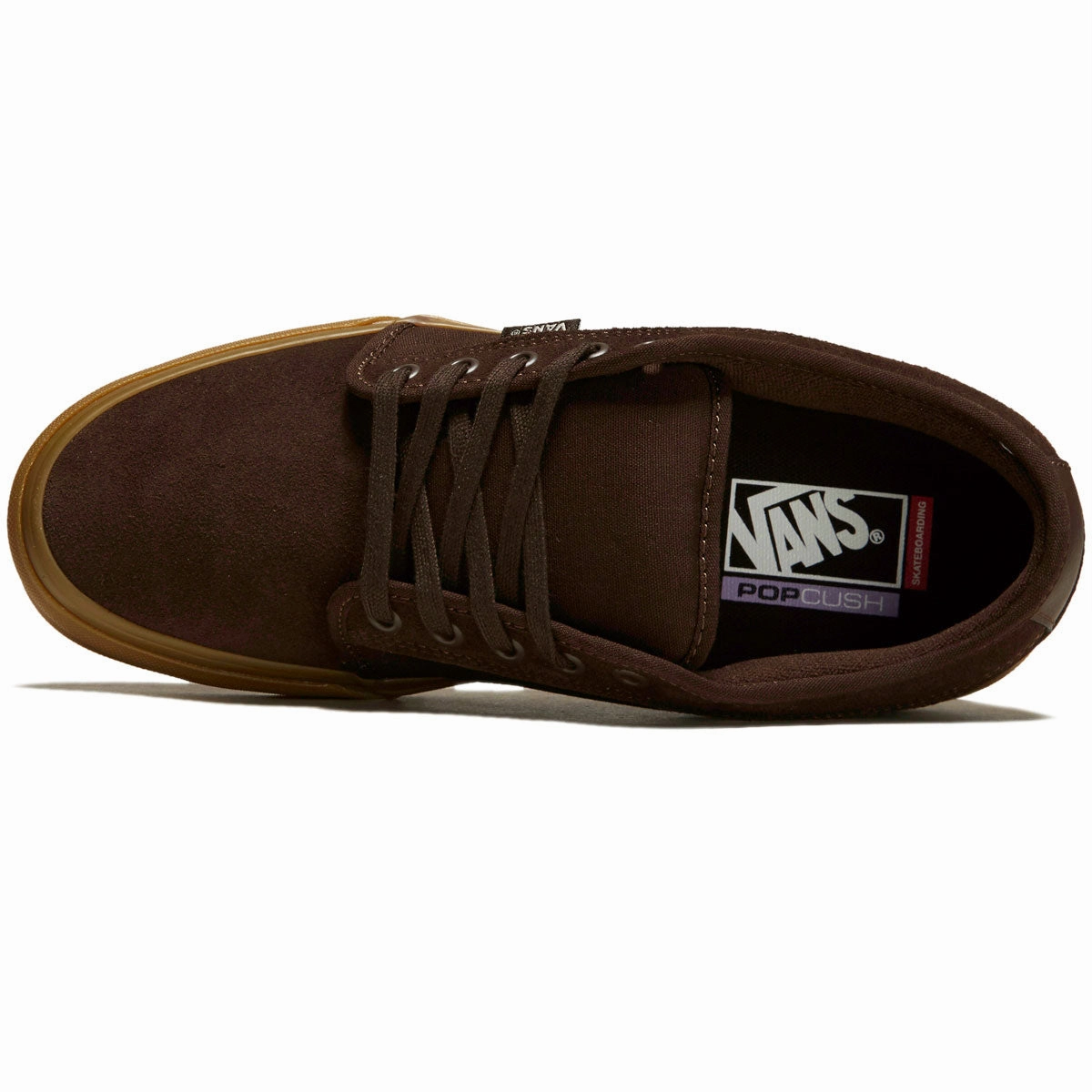 Ventilated Upper Vans Skate Chukka Low Shoes - Dark Brown/Gum