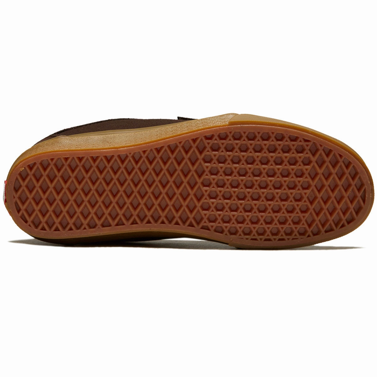 Ventilated Upper Vans Skate Chukka Low Shoes - Dark Brown/Gum