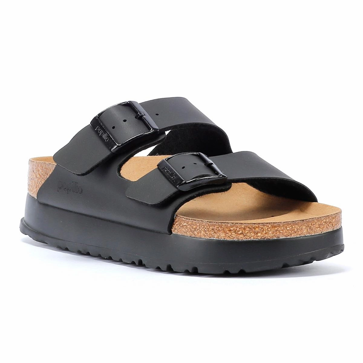Versatile Comfort Birkenstock Arizona Flex Platform Women's Black Narrow Sandals