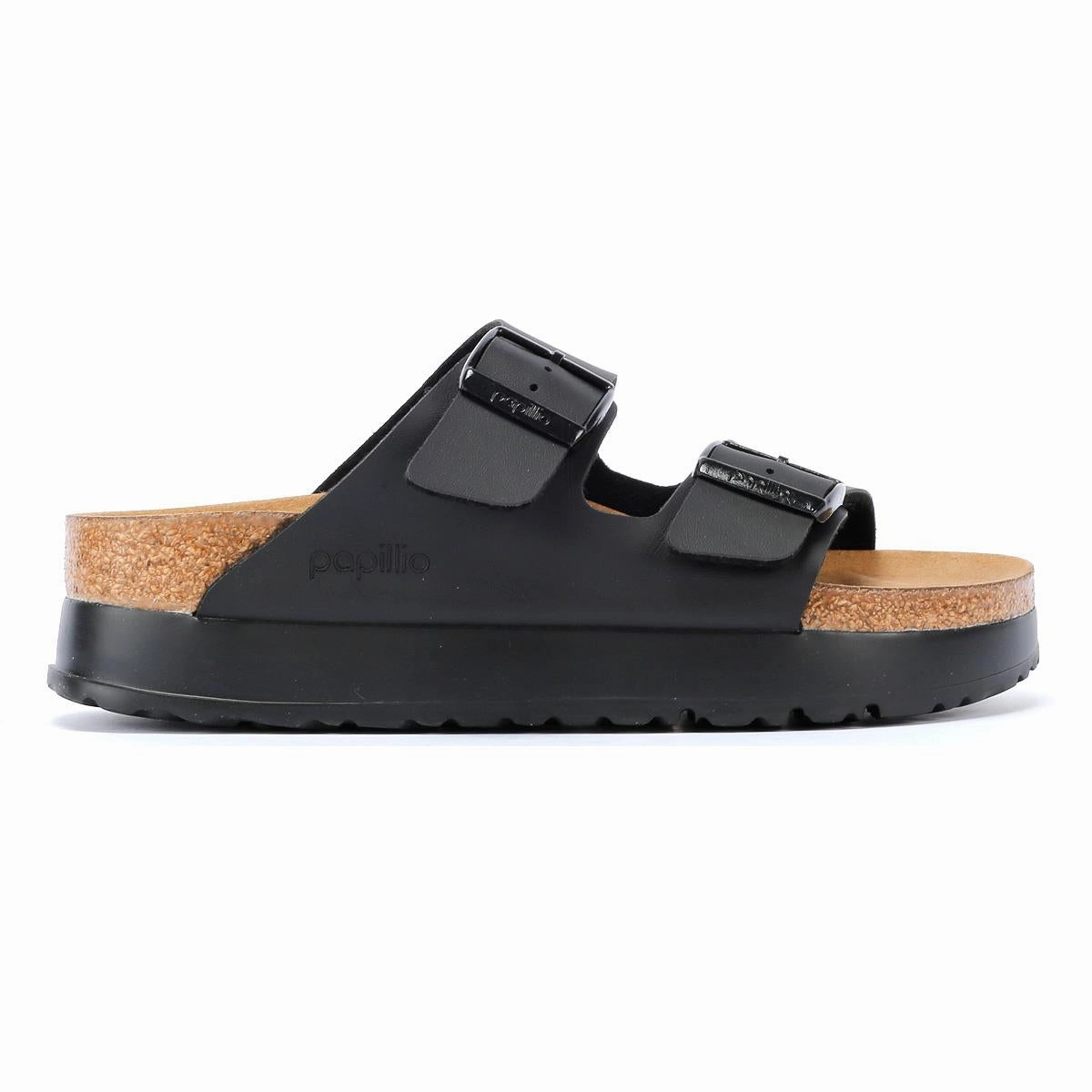 Versatile Comfort Birkenstock Arizona Flex Platform Women's Black Narrow Sandals