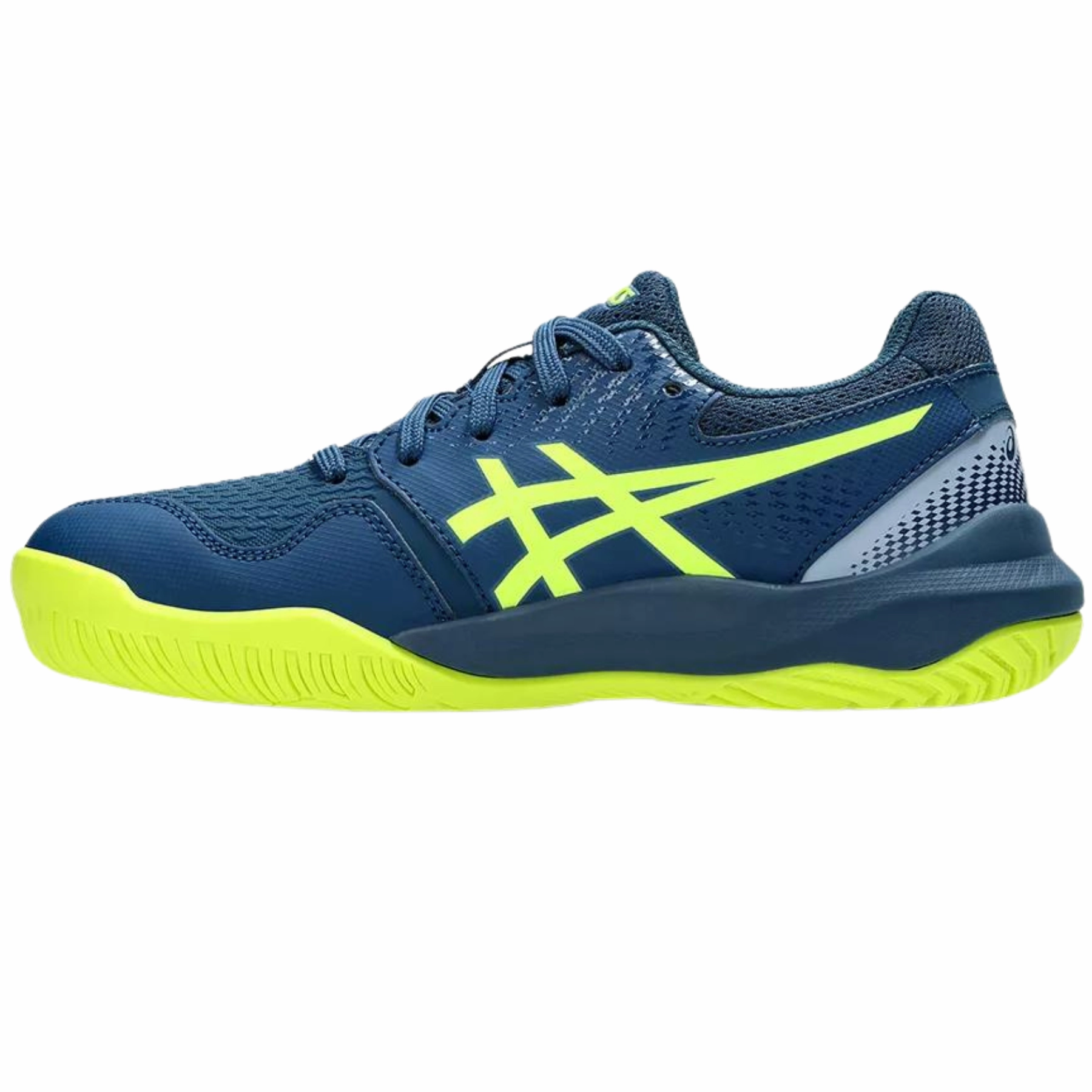 Versatile lining Asics Gel Resolution 9 Youth Tennis Shoes - Mako Blue/Safety Yellow