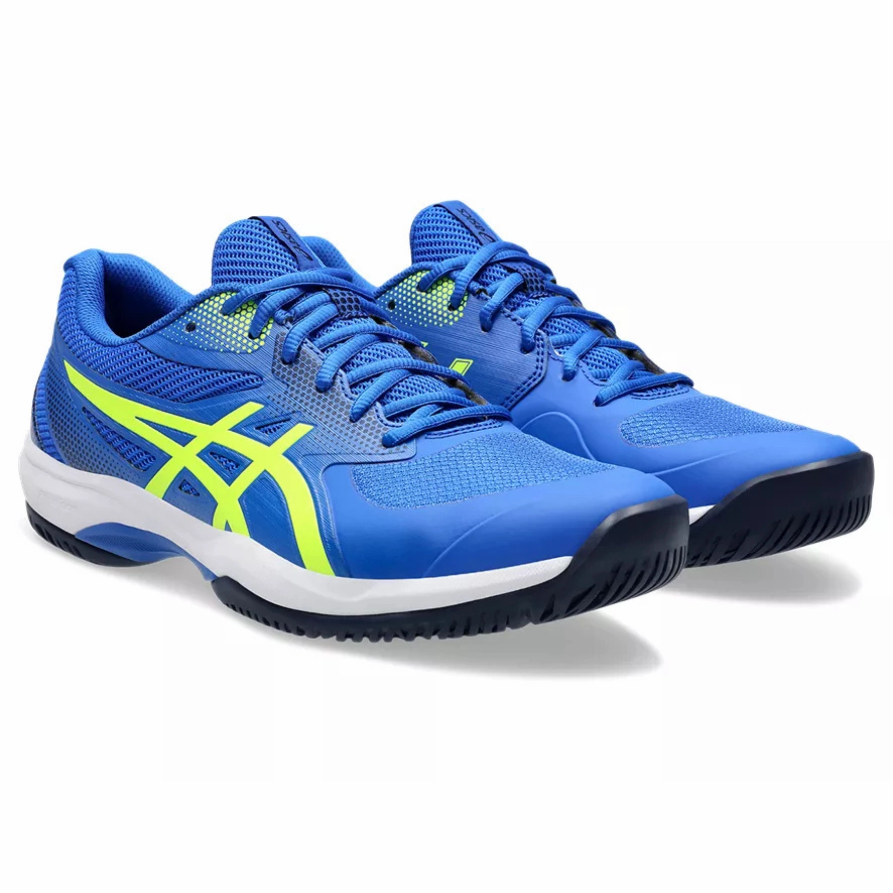 Versatile Motion Asics Game FF Pickleball Shoes - Illusion Blue / Safety Yellow