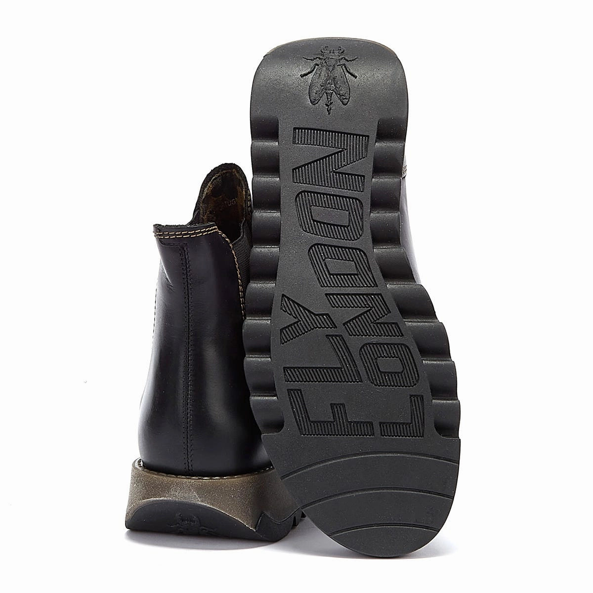 Versatile Wear Fly London Salv Womens Black Leather Boots