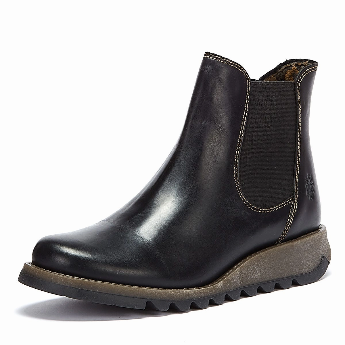 Versatile Wear Fly London Salv Womens Black Leather Boots