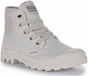 Palladium Pampa Hi In White For Women Stable Comfort Foot Hugging
