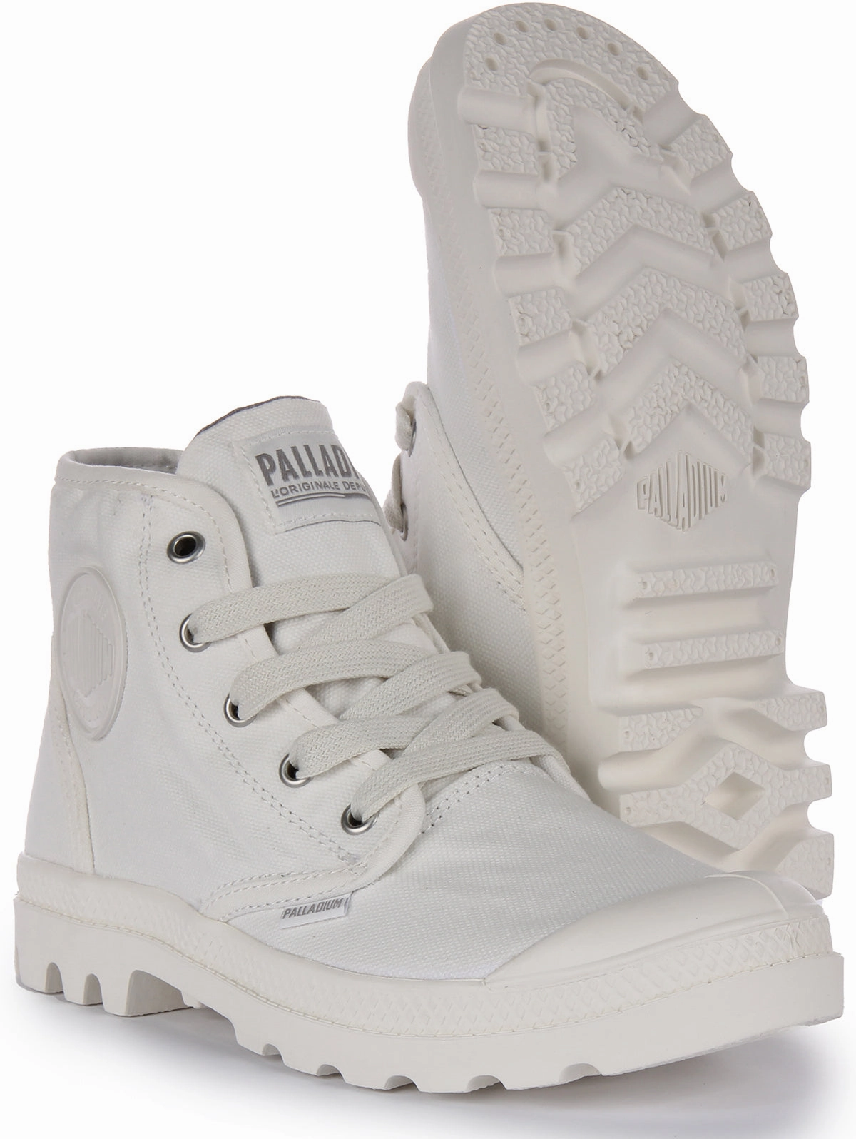 Vibram Sole Palladium Pampa Hi In White For Women