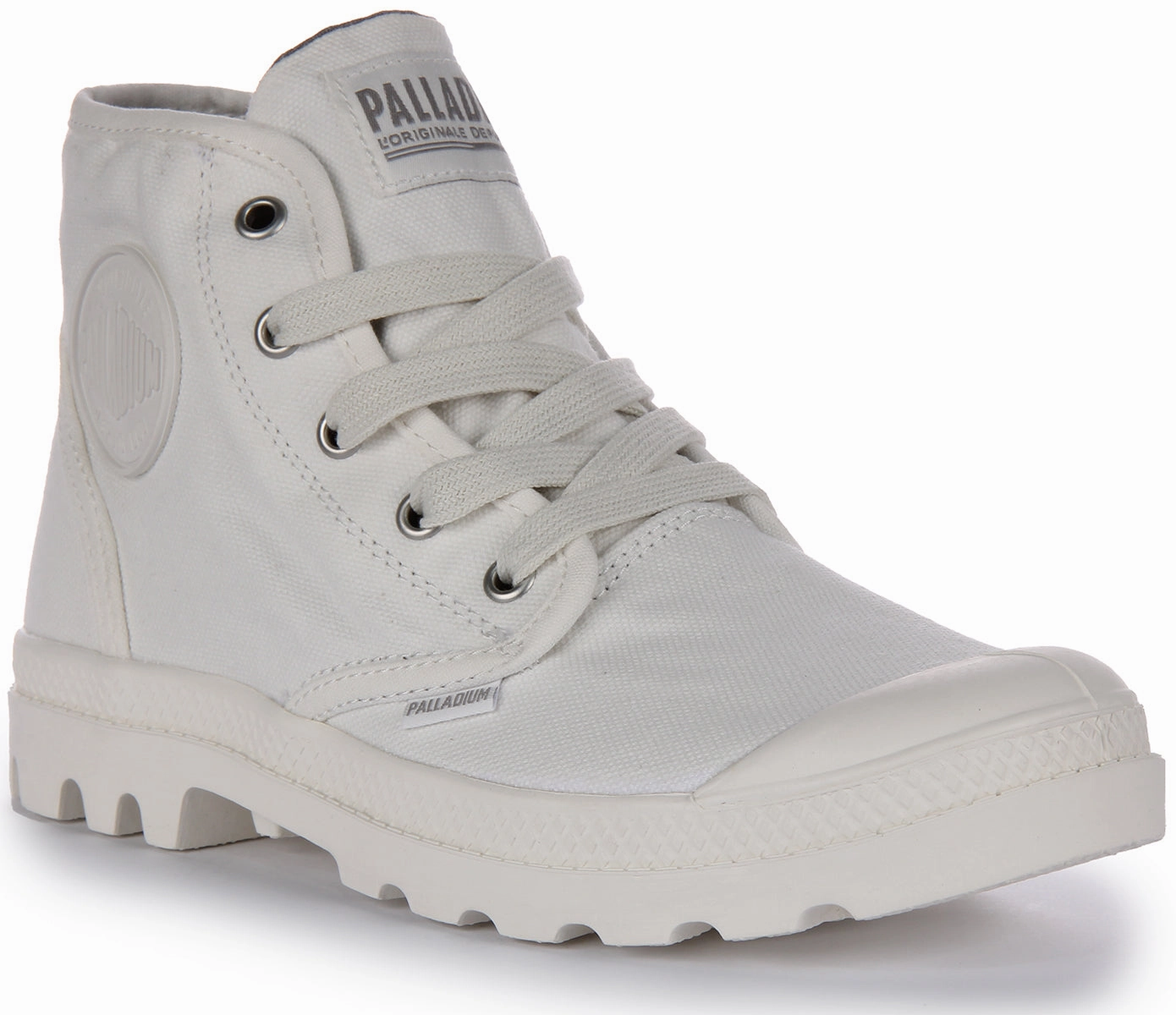 Palladium Pampa Hi In White For Women Stable Comfort Foot Hugging