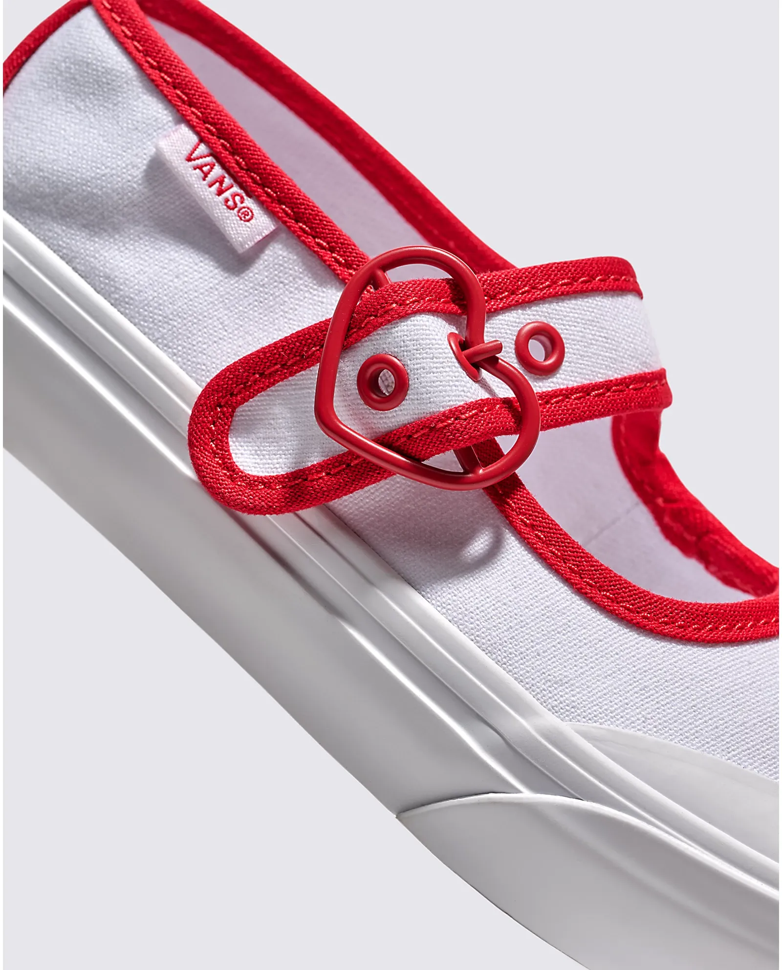 Vibrant lining VANS Mary Jane Kids Love Vans True White Red VN000CYKYF9 (LF)
