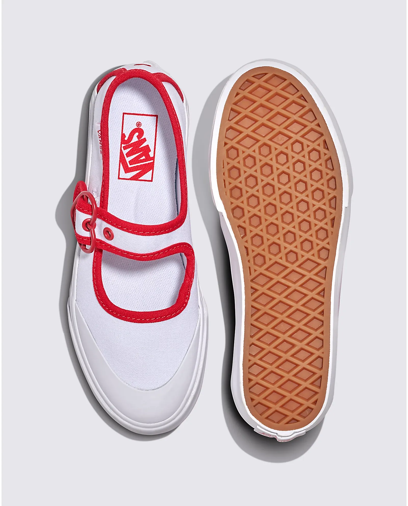 Vibrant lining VANS Mary Jane Kids Love Vans True White Red VN000CYKYF9 (LF)