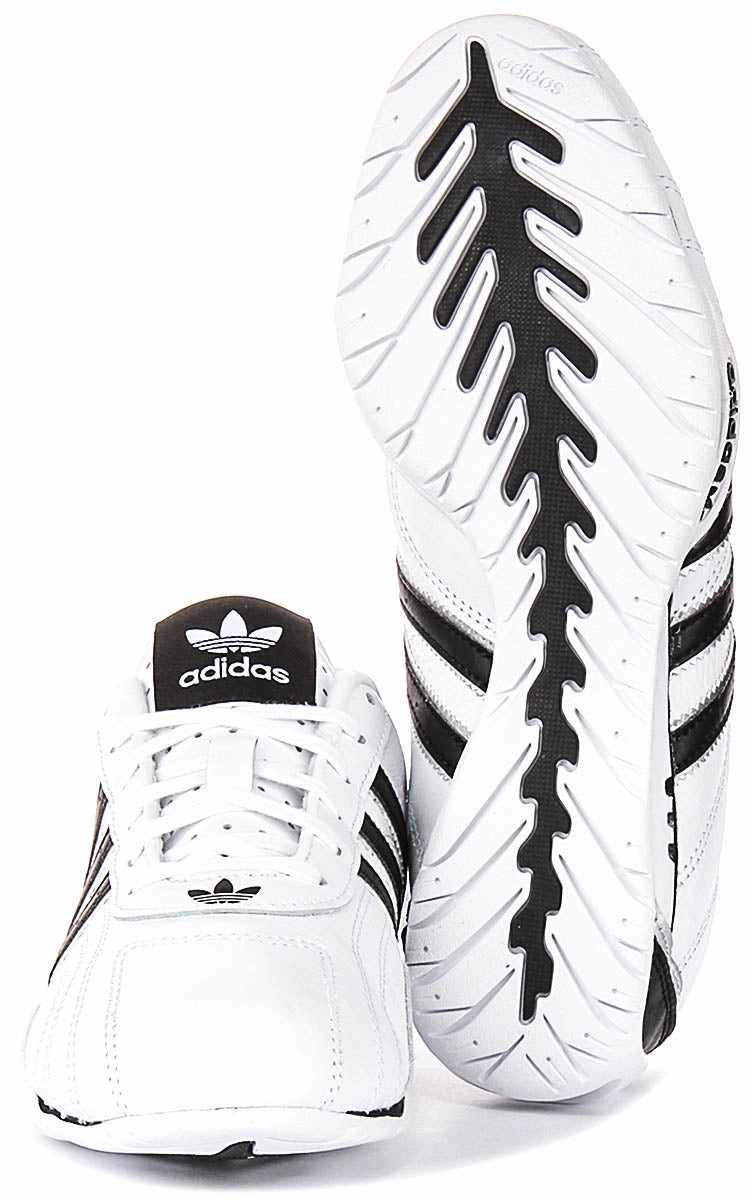 Vibrant color Adidas Adiracer Lo In White Black