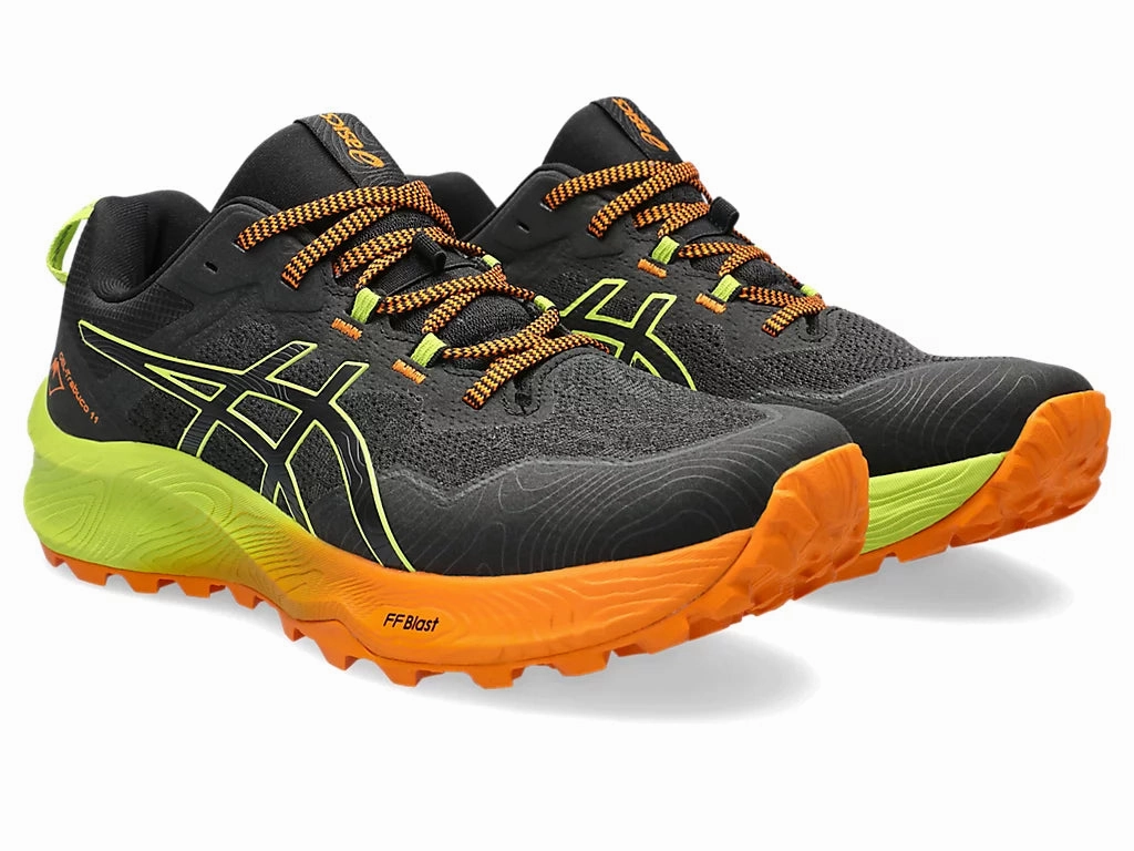 Vibrant fit Asics Gel Trabuco 11 (Black/Neon Lime) Mens