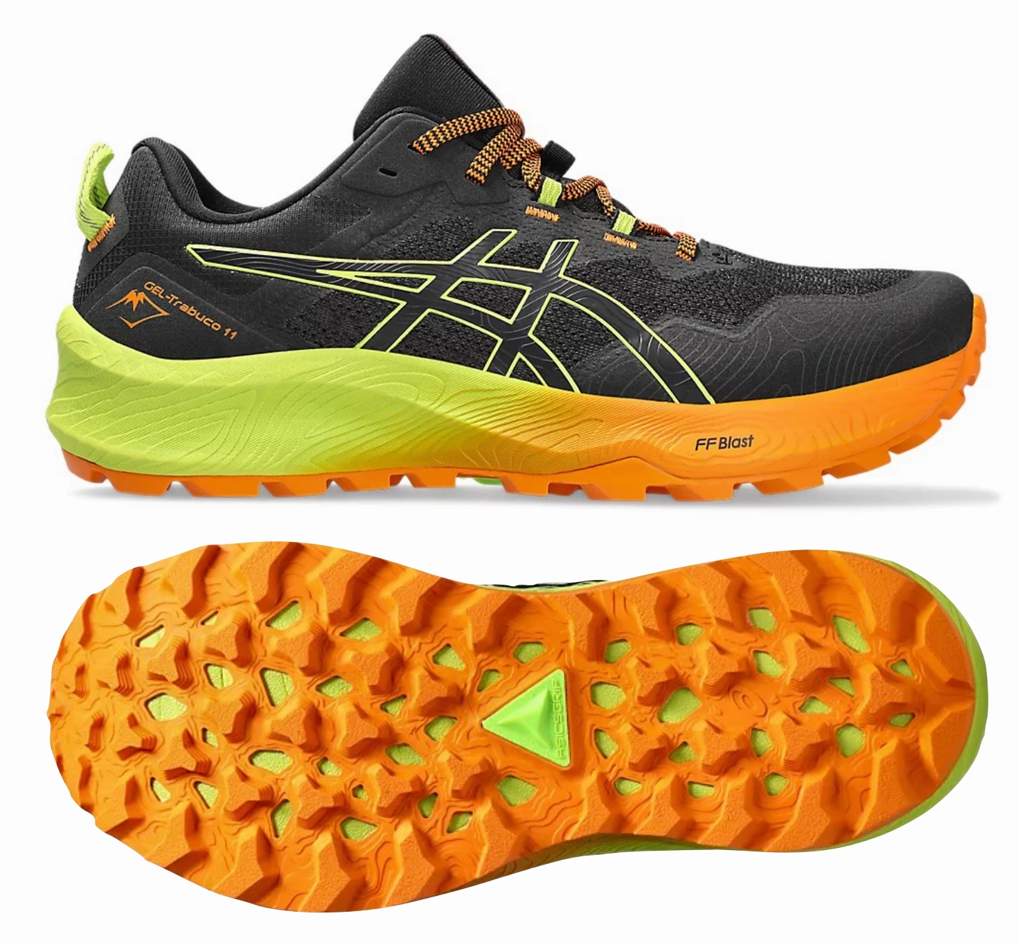 Asics Gel Trabuco 11 (Black/Neon Lime) Mens Street Style Easy Run