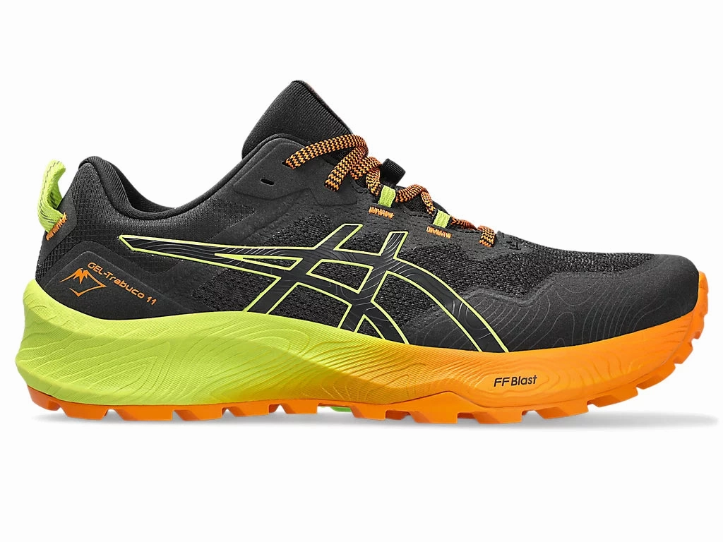 Vibrant fit Asics Gel Trabuco 11 (Black/Neon Lime) Mens