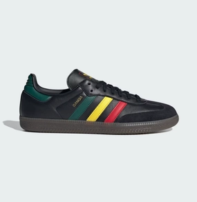 fitness running shoes running in a jungle area shoes adidas - Samba OG (Rasta Black) - Black/Yellow/Green - Unisex [IH3119]