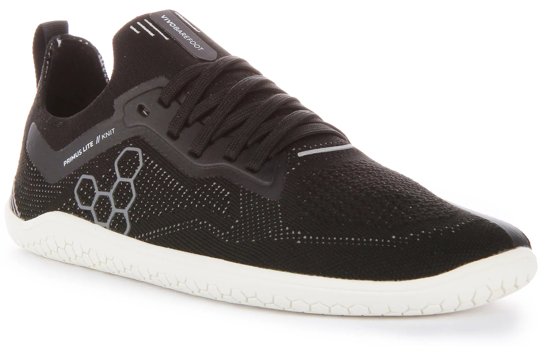 Stretch Driven Vivobarefoot Primus Lite Knit In Black For Men