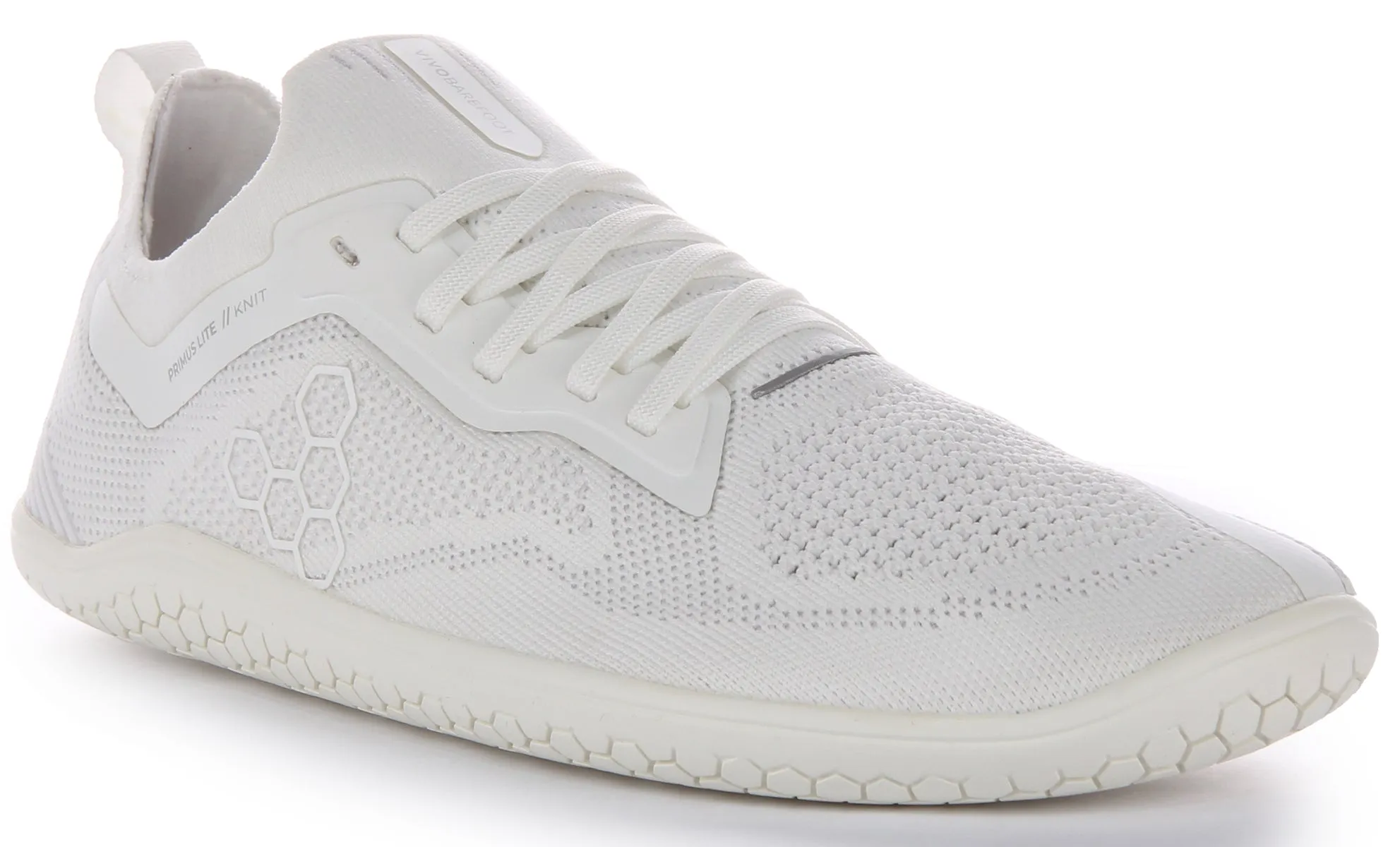 Sweat Mesh Vivobarefoot Primus Lite Knit In White For Men
