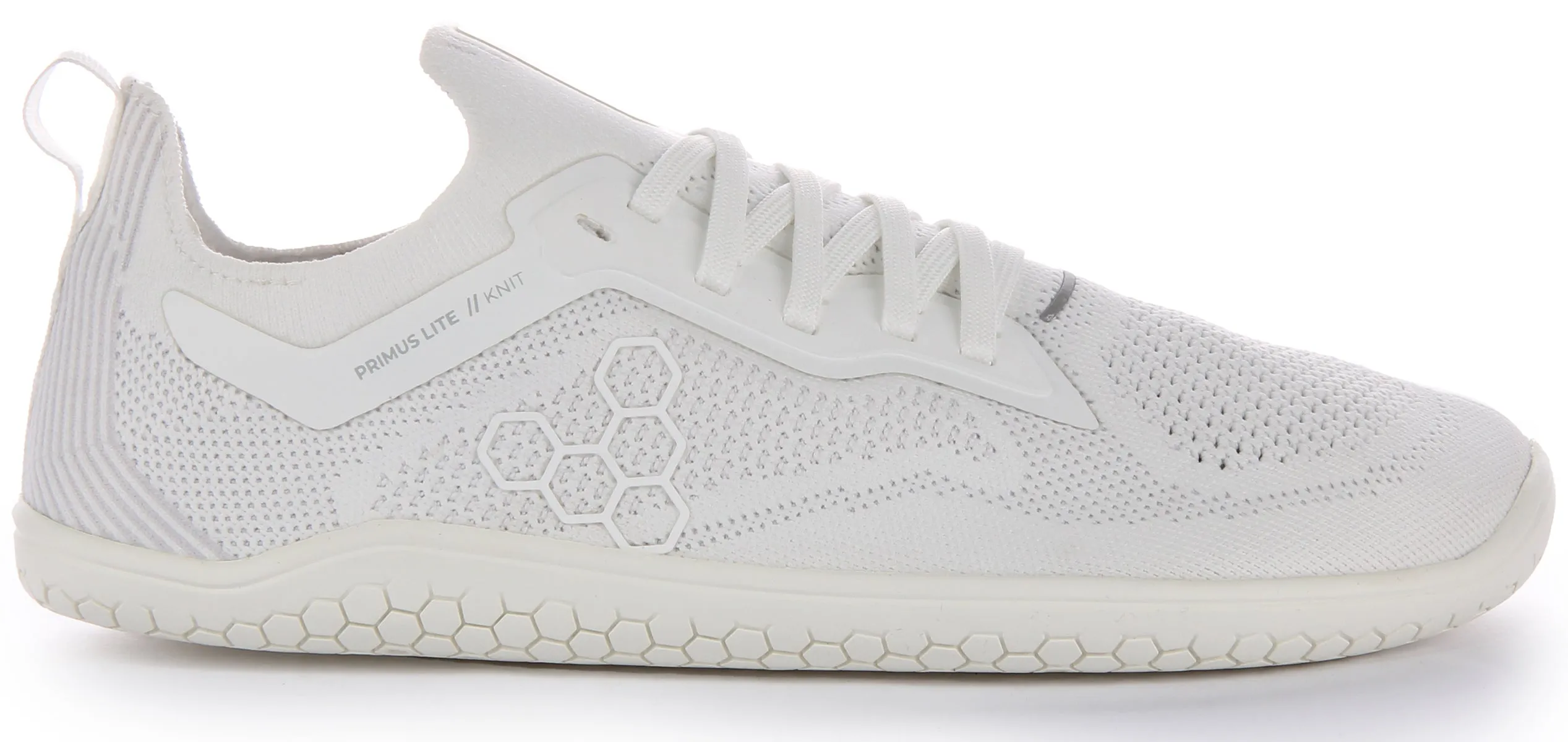 Vivobarefoot Primus Lite Knit In White For Women Impact Safe