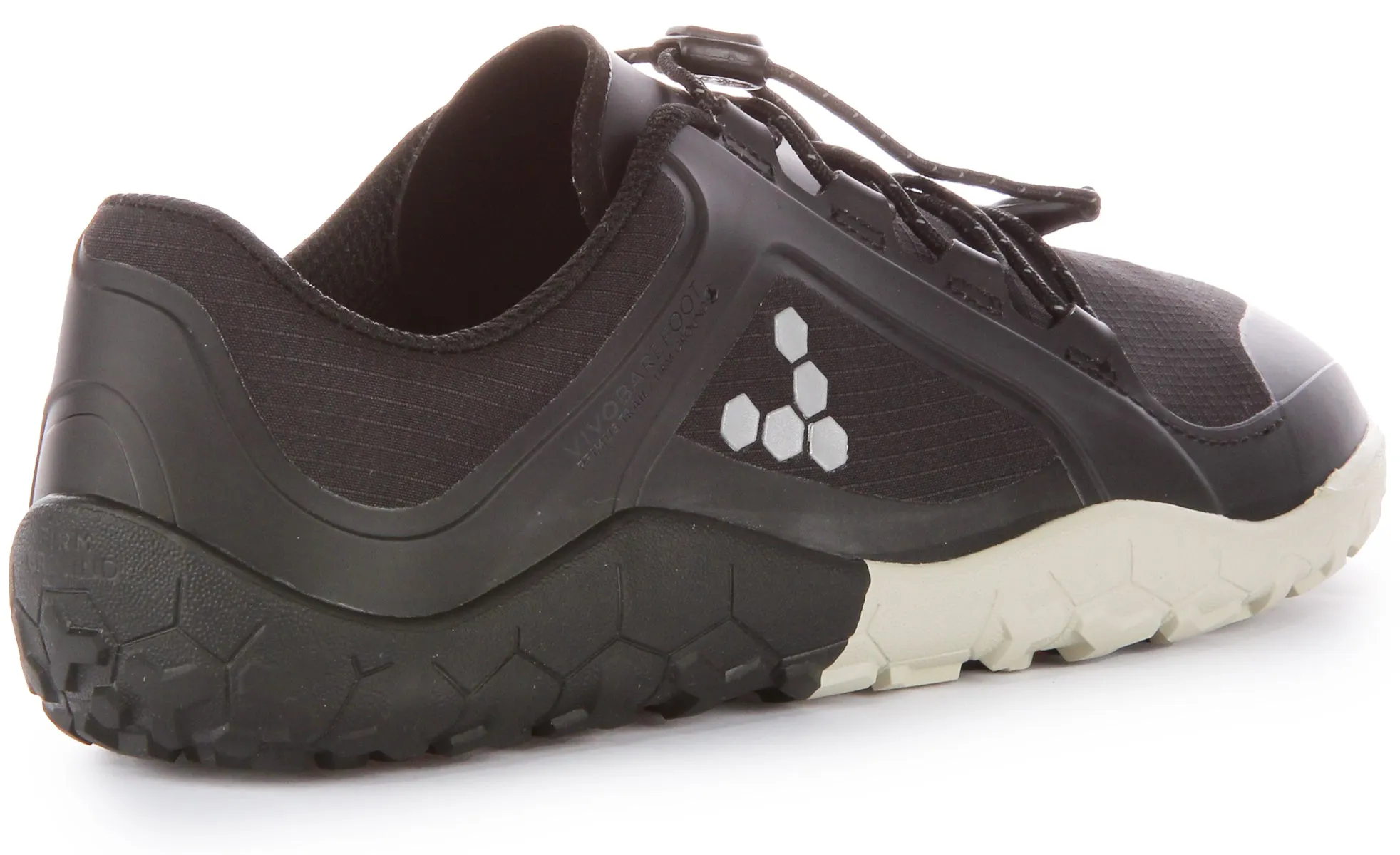 Vivobarefoot Primus Trail 3 In Black White For Women Stable Frame
