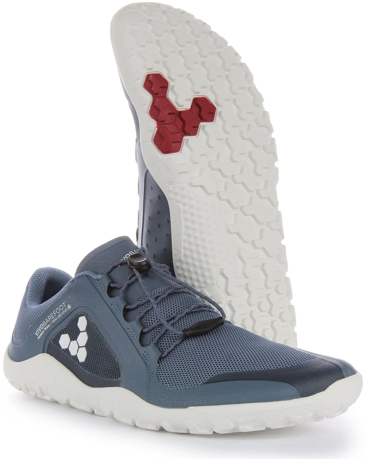 Vivobarefoot Primus Trail II Knit FG In Aqua Ocean For Men Lasting Build