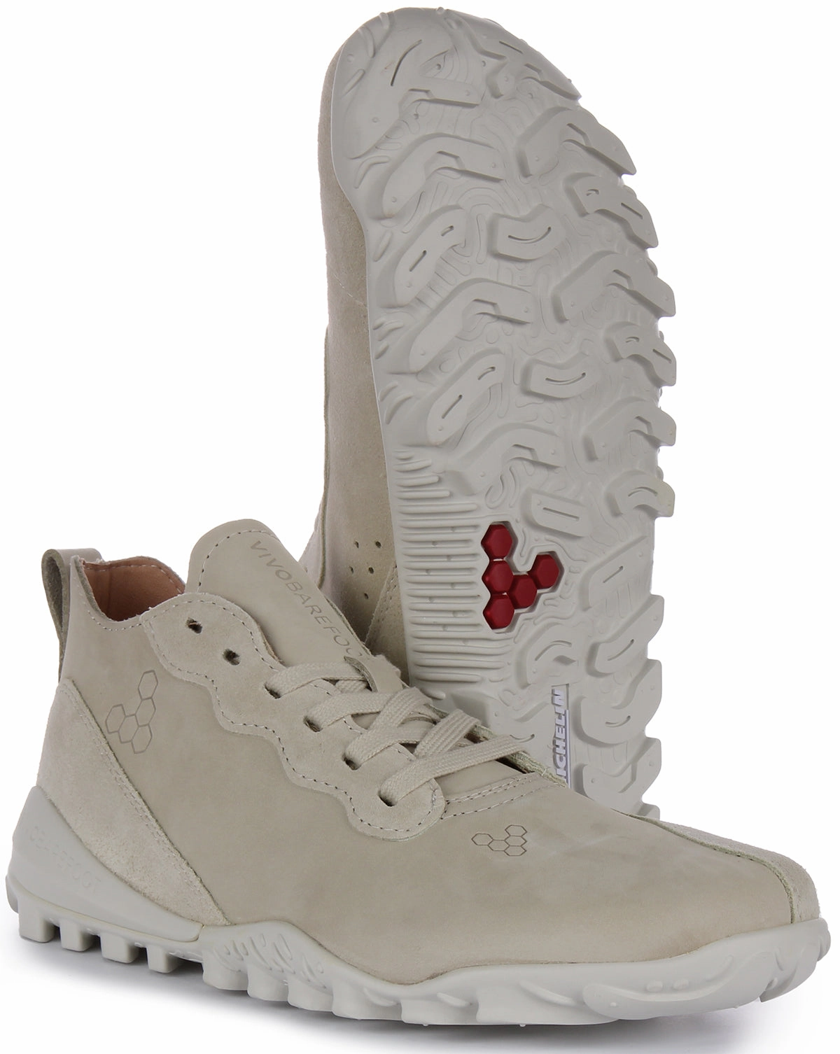 Vivobarefoot Novus Mid X Michelin Sole In Sand For Women Midfoot Support