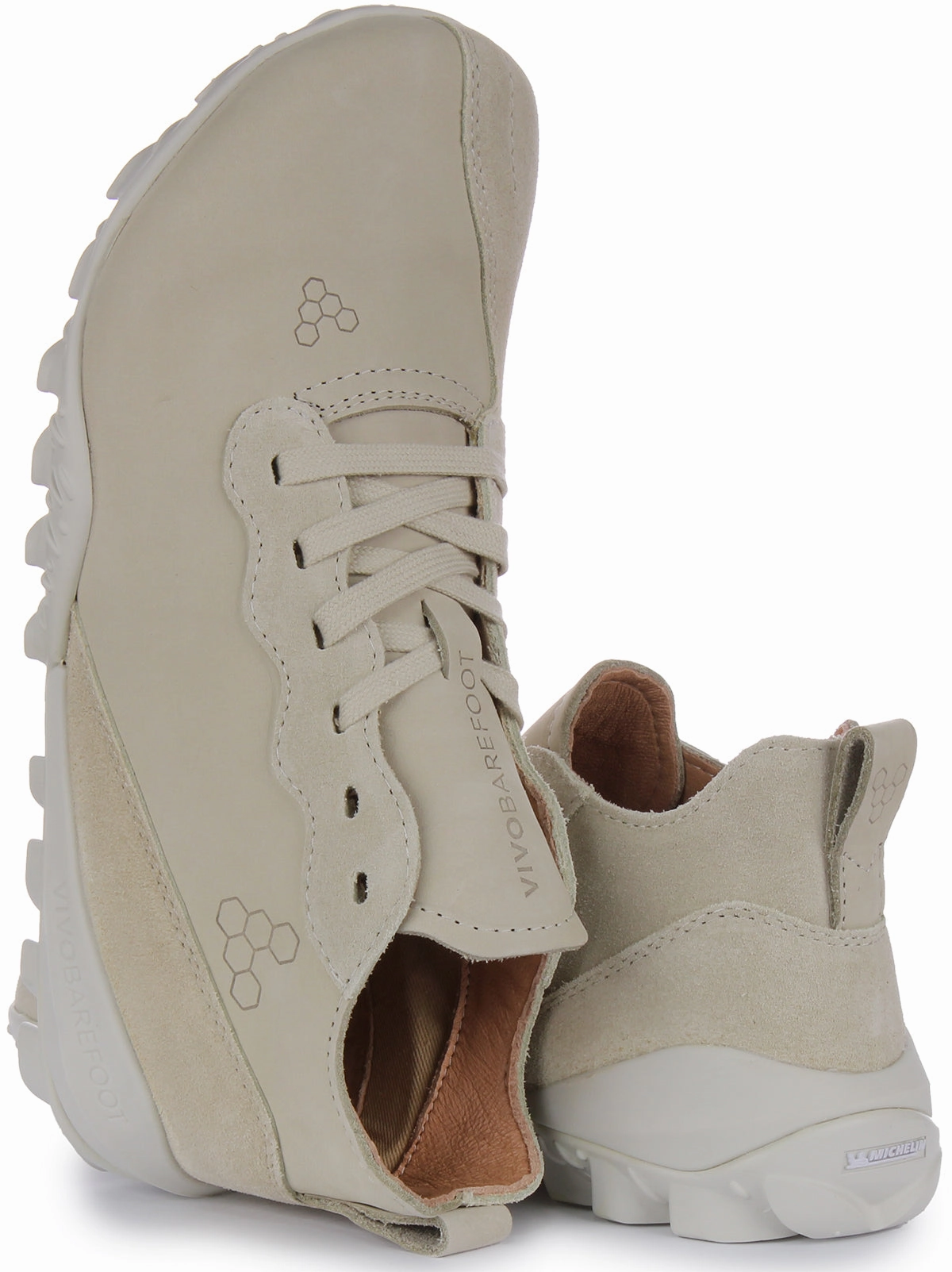 Vivobarefoot Novus Mid X Michelin Sole In Sand For Women Midfoot Support