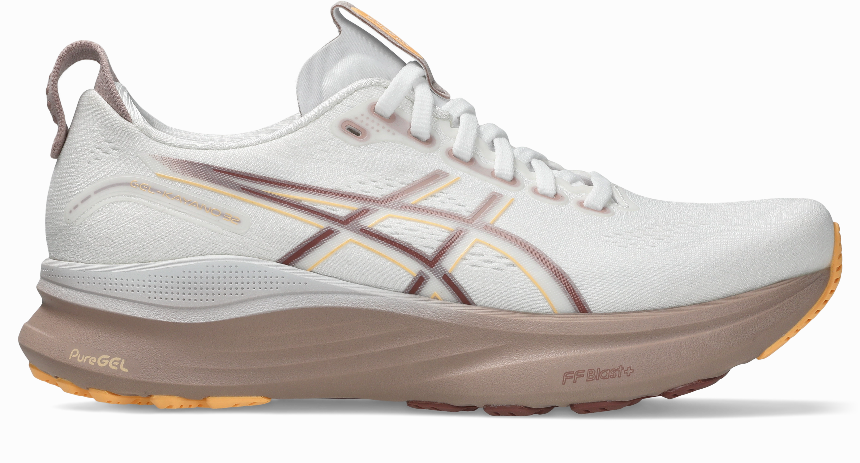 W Asics Gel-Kayano 32 White Orange Glow
