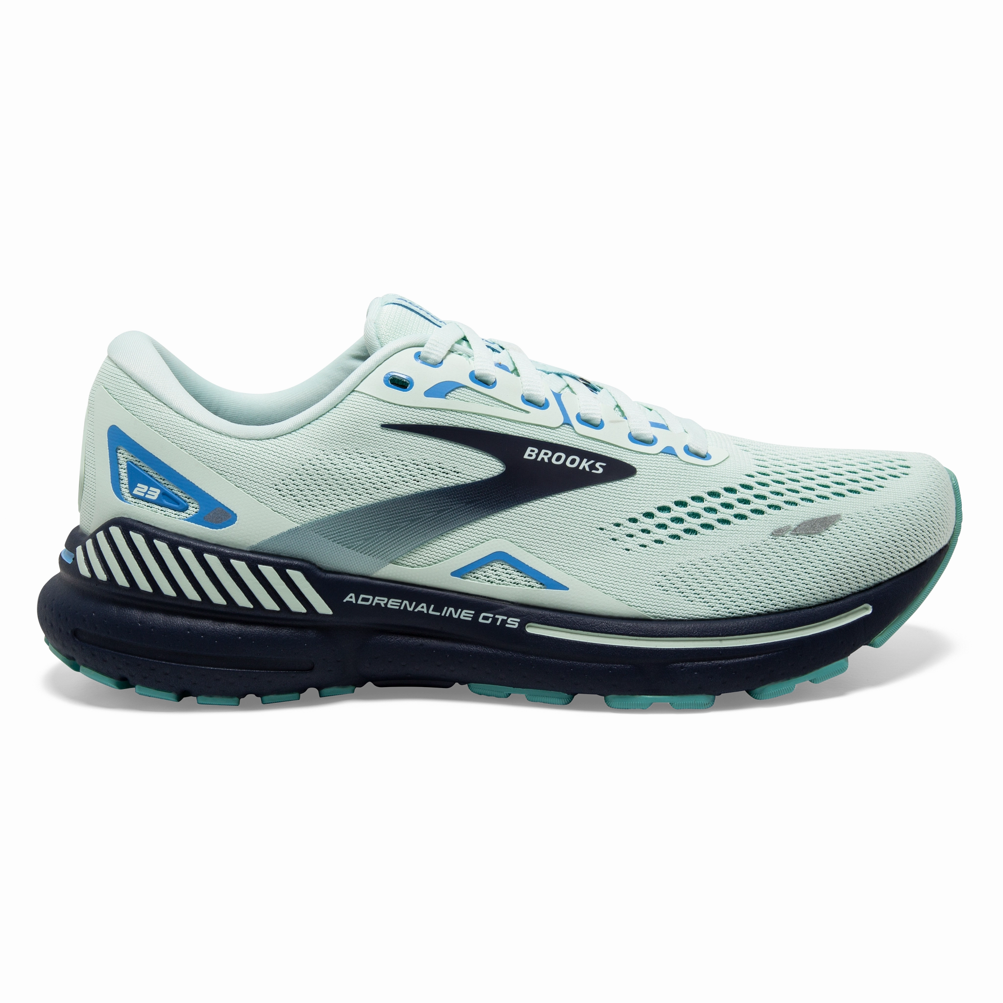 W Brooks Adrenaline GTS 23 Blue Glass forefoot support