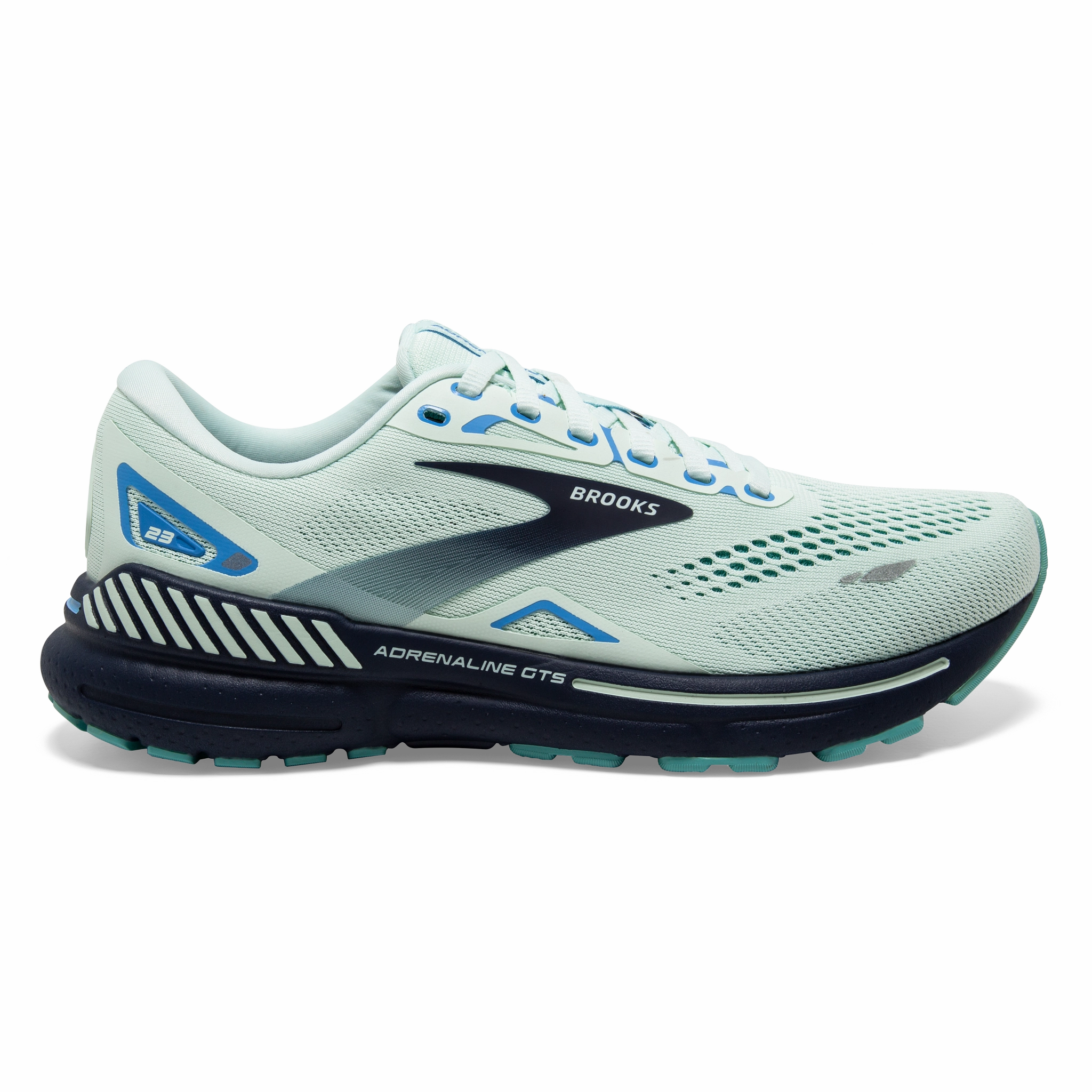 W Brooks Adrenaline GTS 23 Blue Glass forefoot support