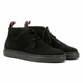 Comfortable Movement Ben Sherman Parka Suede Men's Black Boots