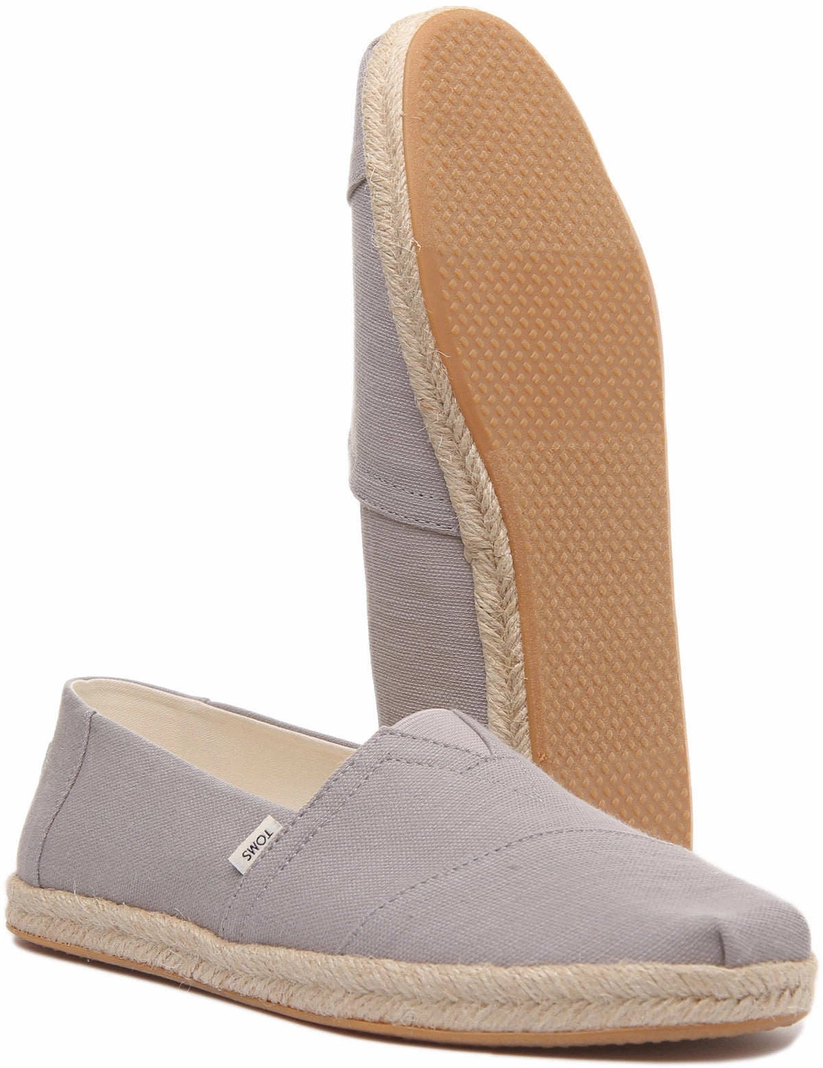 Walk Friendly Fit Toms Alpargata Rope In Grey For Men