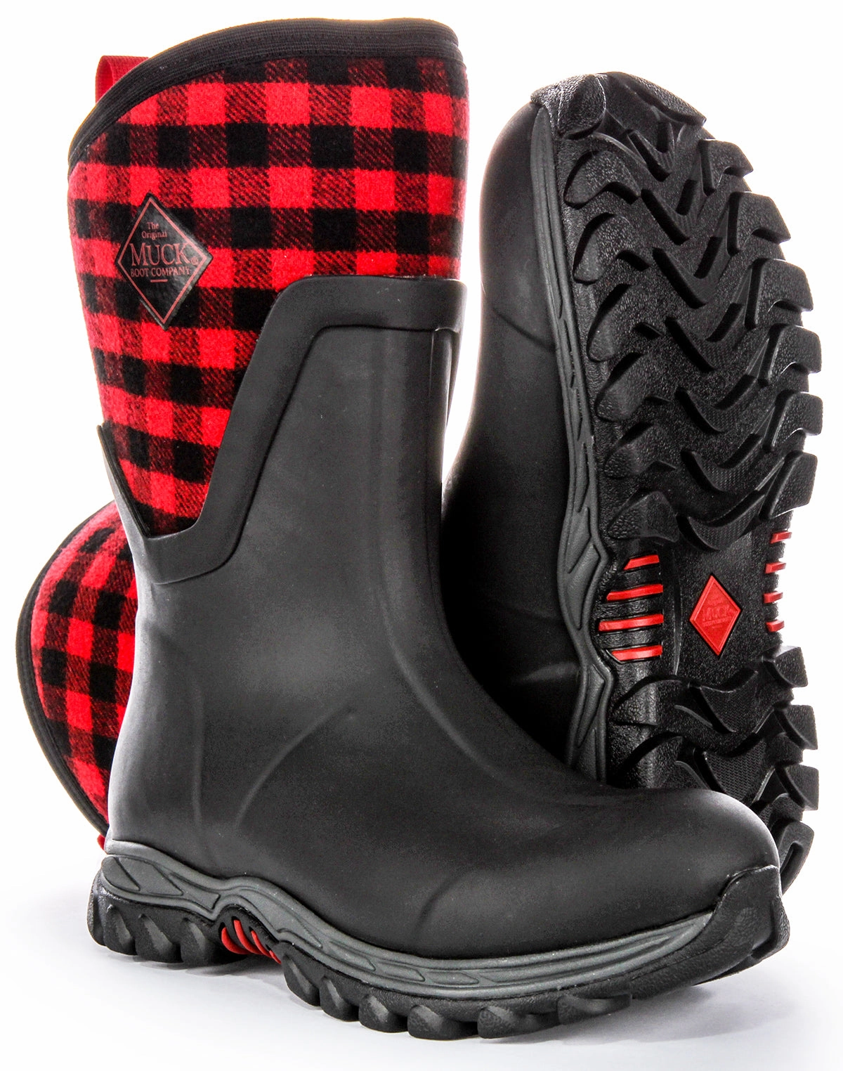 Walk Trek Pro Muck W Arctic Sport Mid2 In Black Red For Women