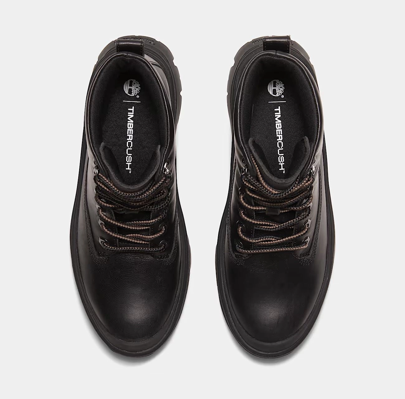 Warm Shell Timberland Roxie Lane Mid Lace Leather Women's Black Boots