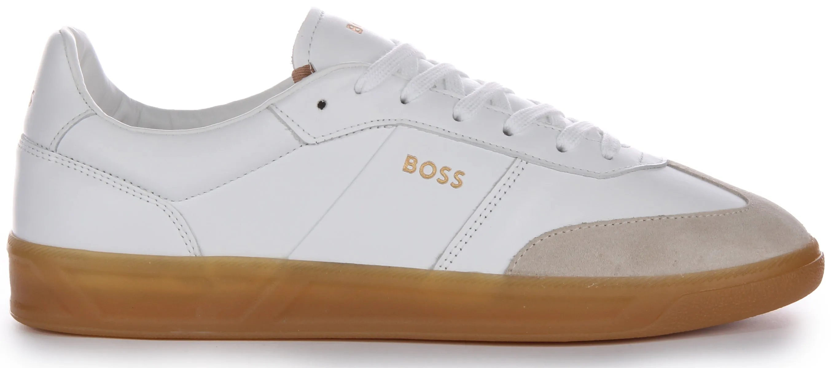 Water Resistant Boss Brandon Tennis In White Gum For Men