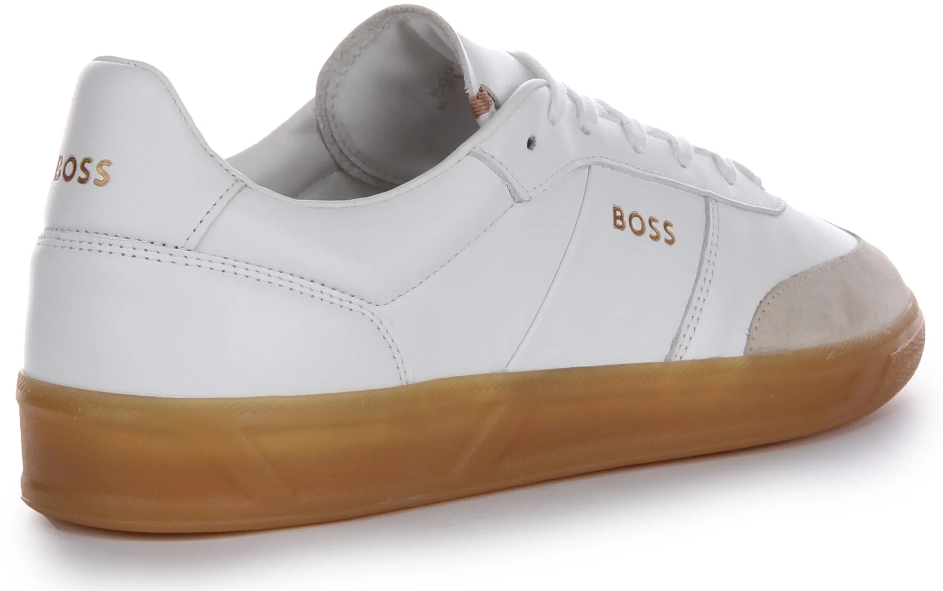 Water Resistant Boss Brandon Tennis In White Gum For Men