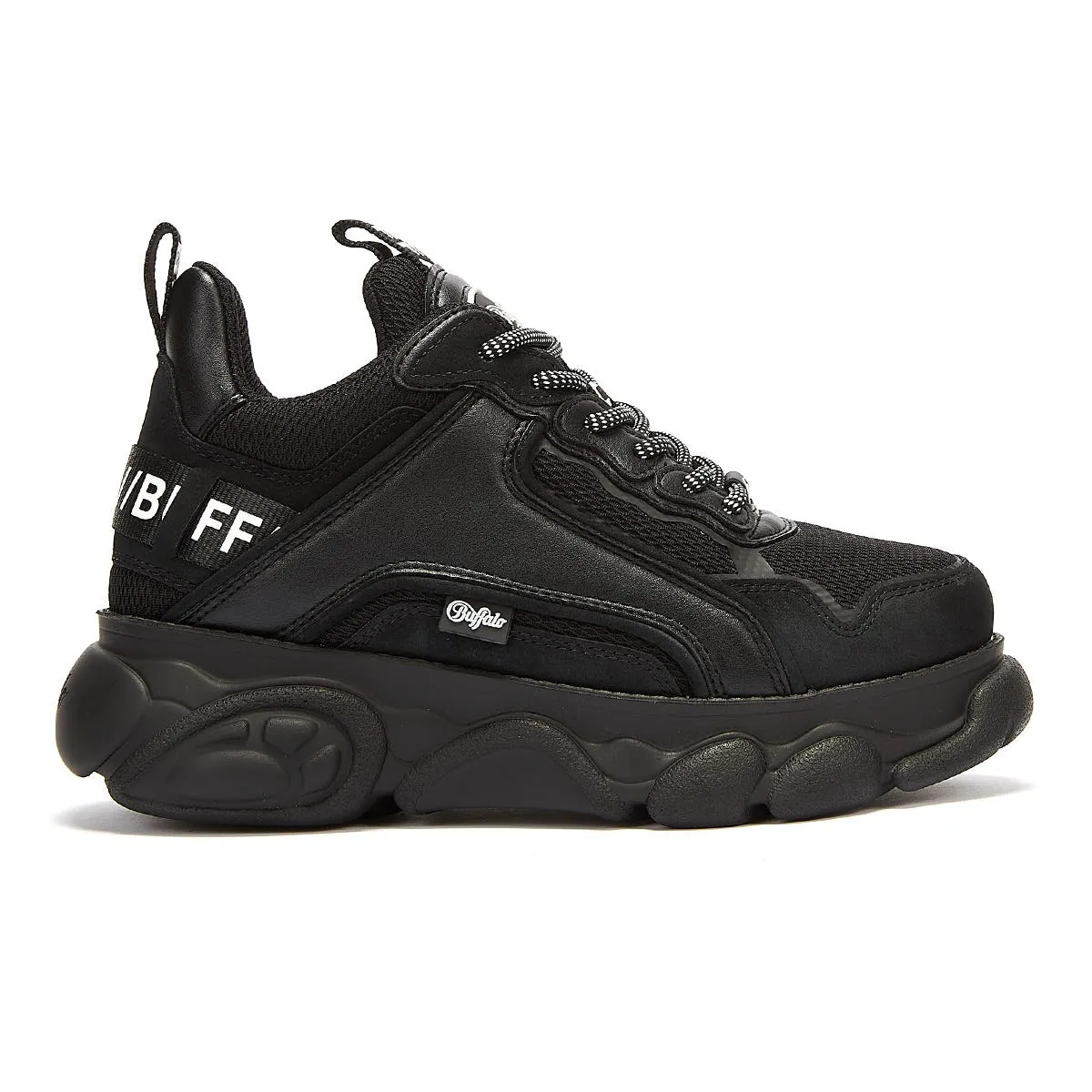 waterproof Buffalo Chai Womens Black Trainers