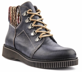 Justinreess England Grace In Navy For Women Trail grip Slope Ready