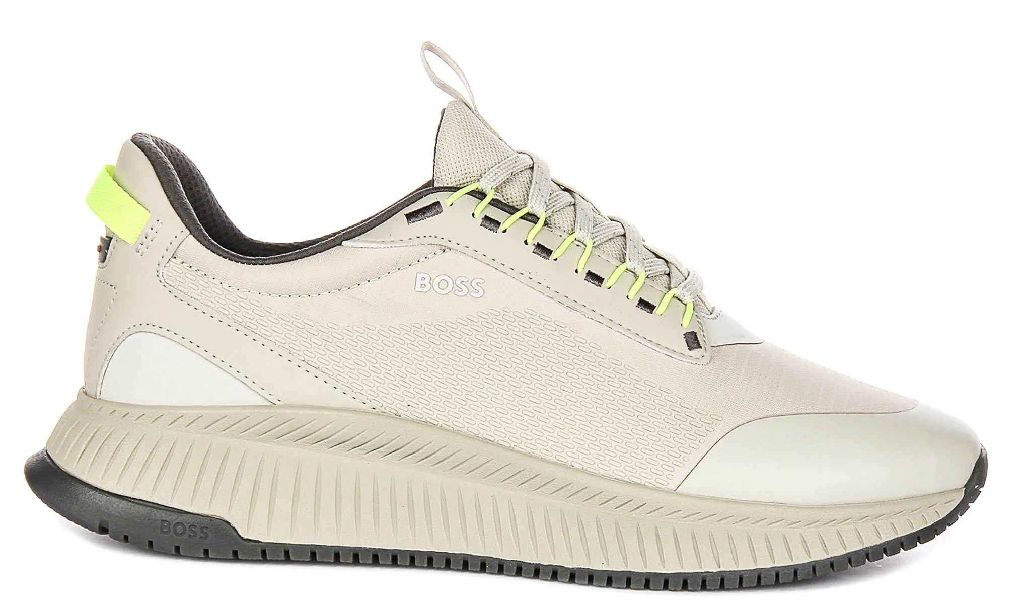 Wear Proof Boss Ttnm Evo Runner In Beige For Men