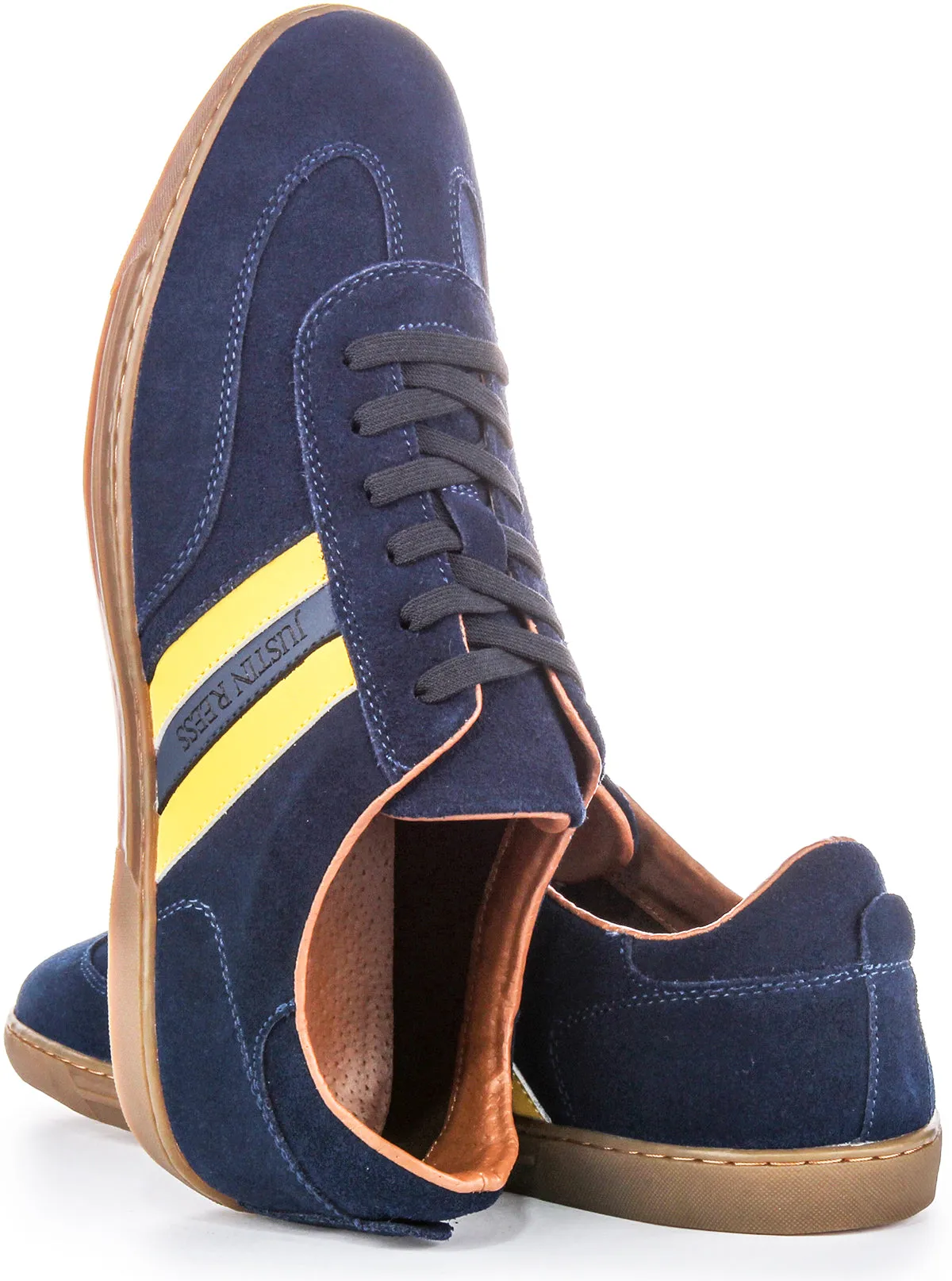 Wear Ready Justinreess England Hellion In Blue Yellow Trainers