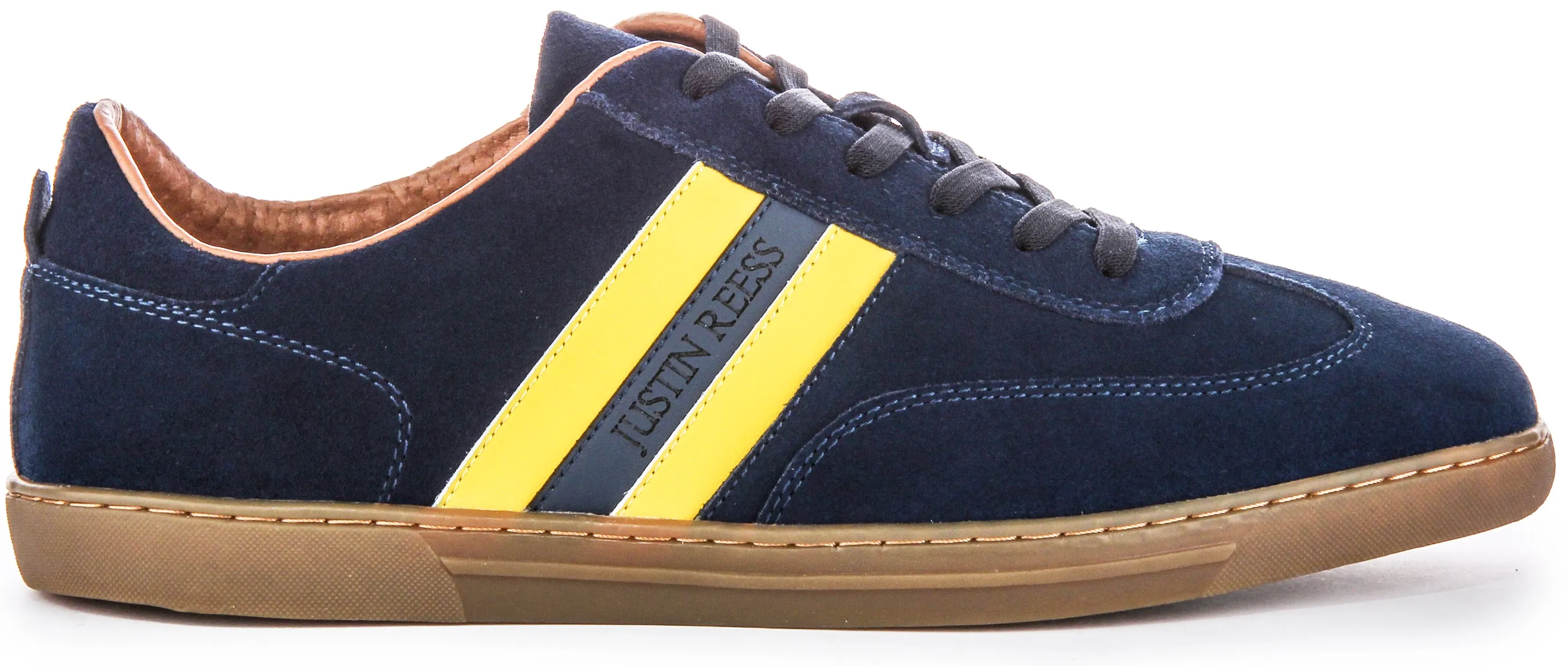 Wear Ready Justinreess England Hellion In Blue Yellow Trainers
