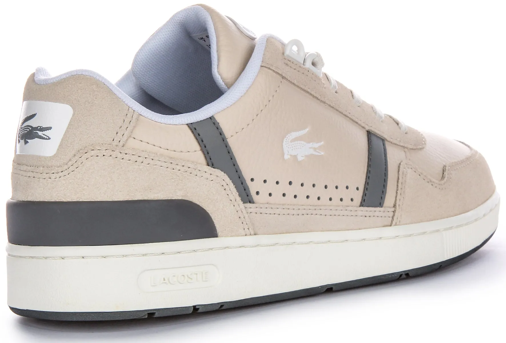 Wear resistant Lacoste T-Clip Trainers In Beige For Men